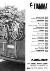 Fiamma CARRY-BIKE 02093A72 Serie Montage- Und Gebrauchsanleitung