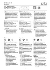 Pilz 21136-6NL-08 Betriebsanleitung