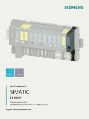 Siemens simatic et 200sp Gerätehandbuch
