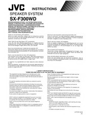 Jvc SX-F300WD Bedienungsanleitung