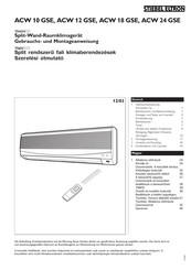 STIEBEL ELTRON ACW 10 GSE Gebrauchs- Und Montageanweisung