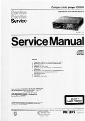 Philips CD160 Servicehandbuch