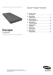 Invacare Dacapo EcoGreen Gebrauchsanweisung