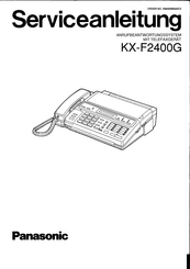Panasonic KX-F2400G Serviceanleitung