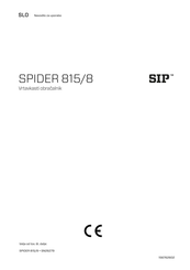 SIP SPIDER 815/8 Betriebsanleitung
