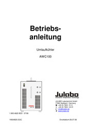 Julabo AWC100 Betriebsanleitung