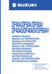Suzuki DF60A Besitzerhandbuch