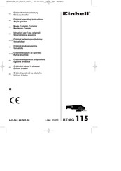 EINHELL RT-AG 115 Originalbetriebsanleitung