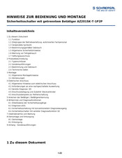 schmersal AZ201SK-T-1P2P Hinweise Zur Bedienung