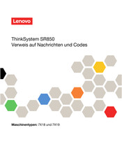 Lenovo ThinkSystem SR850 Bedienungsanleitung