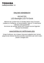Toshiba 40L543 DG Serie Online-Handbuch