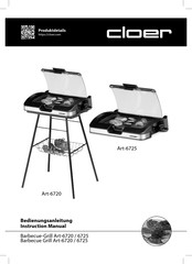 Cloer Barbecue-Grill 6720 Bedienungsanleitung