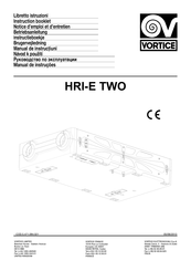 Vortice HRI-E TWO Betriebsanleitung