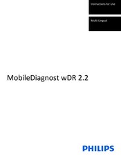 Philips MobileDiagnost wDR 2.2 Gebrauchsanweisung