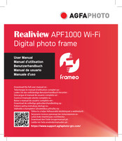 AgfaPhoto Realiview Frameo APF1000 Wi-Fi Benutzerhandbuch