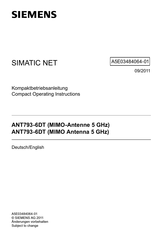 Siemens SIMATIC NET ANT793-6DT Bedienungsanleitung