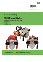EDER Maschinenbau Power Climber EPC 240-11-B Bedienungsanleitung