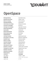 Duravit OpenSpace 770001 Montageanleitung