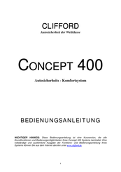 Clifford CONCEPT 400 Bedienungsanleitung