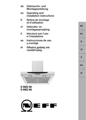 NEFF D 96E2 N0 Gebrauchs- Und Montageanleitung