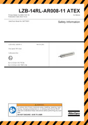 Atlas Copco LZB-14RL-AR008-11 Sicherheitshinweise