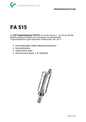 CS Instruments FA 515 Bedienungsanleitung