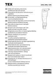 Atlas Copco TEX 12PE Sicherheits- Und Betriebsanleitung