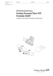 Endress+Hauser Proline Prosonic Flow 93T Portable Betriebsanleitung