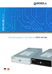 Bicker Elektronik IUPS-401-B8 Benutzerhandbuch