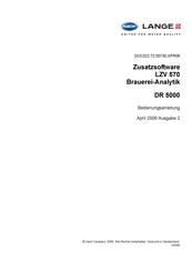 HACH LANGE LZV 570 Bedienungsanleitung