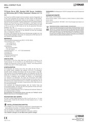 Vimar WELL-CONTACT PLUS Kurzanleitung