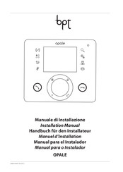 Bpt opale Handbuch Für Den Installateur
