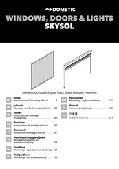 Dometic Oceanair Skysol Track Small Montage- Und Bedienungsanleitung