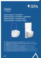SFA Sanicompact Comfort Style Betriebs- Und Montageanleitung
