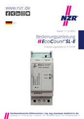 NZR EcoCount SL-E Serie Bedienungsanleitung