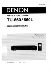 Denon TU-660 Bedienungsanleitung