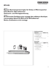 Stiebel Eltron RTI-HS Gebrauchs- Und Montageanweisung