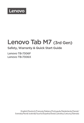 Lenovo Tab M7 3rd Gen Bedienungsanleitung