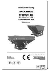 Amazone ZA-X Perfect 1402 Betriebsanleitung