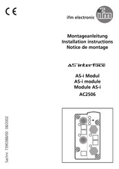 IFM Electronic ASinterfoce AC2506 Montageanleitung
