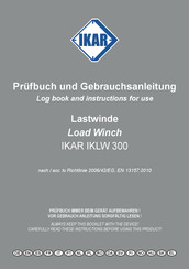 IKAR IKLW 300 Prüfbuch Und Gebrauchsanleitung