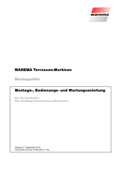 Warema Terrea K50 Montage-, Bedienungs- Und Wartungsanleitung