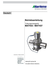 GHM Martens MAT433 Betriebsanleitung