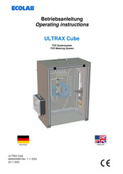ECOLAB ULTRAX Cube Betriebsanleitung