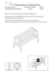 MCA furniture BANTRY-B2 80 52551EM9 Aufbauanleitung