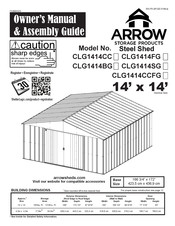 Arrow Storage Products CLG1414CCFG Pflege- & Montageanleitung