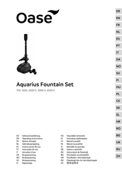 Oase AQUARIUS Fountain Set 1000 Gebrauchsanleitung