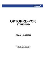 Wasco OPTOPRE-PCI8 Extended Bedienungsanleitung