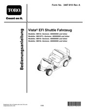 Toro Vista EFI Bedienungsanleitung