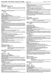 Relco RTS 65 DAK Kurzanleitung